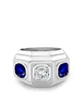 René Boivin Art Deco pre-owned sapphire and diamond ring - Silver