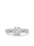 Pragnell Vintage remounted platinum Solitaire diamond ring - Silver