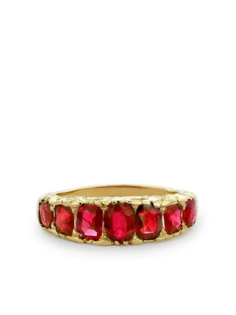 Pragnell Vintage 1837-1890 18kt yellow gold ruby ring