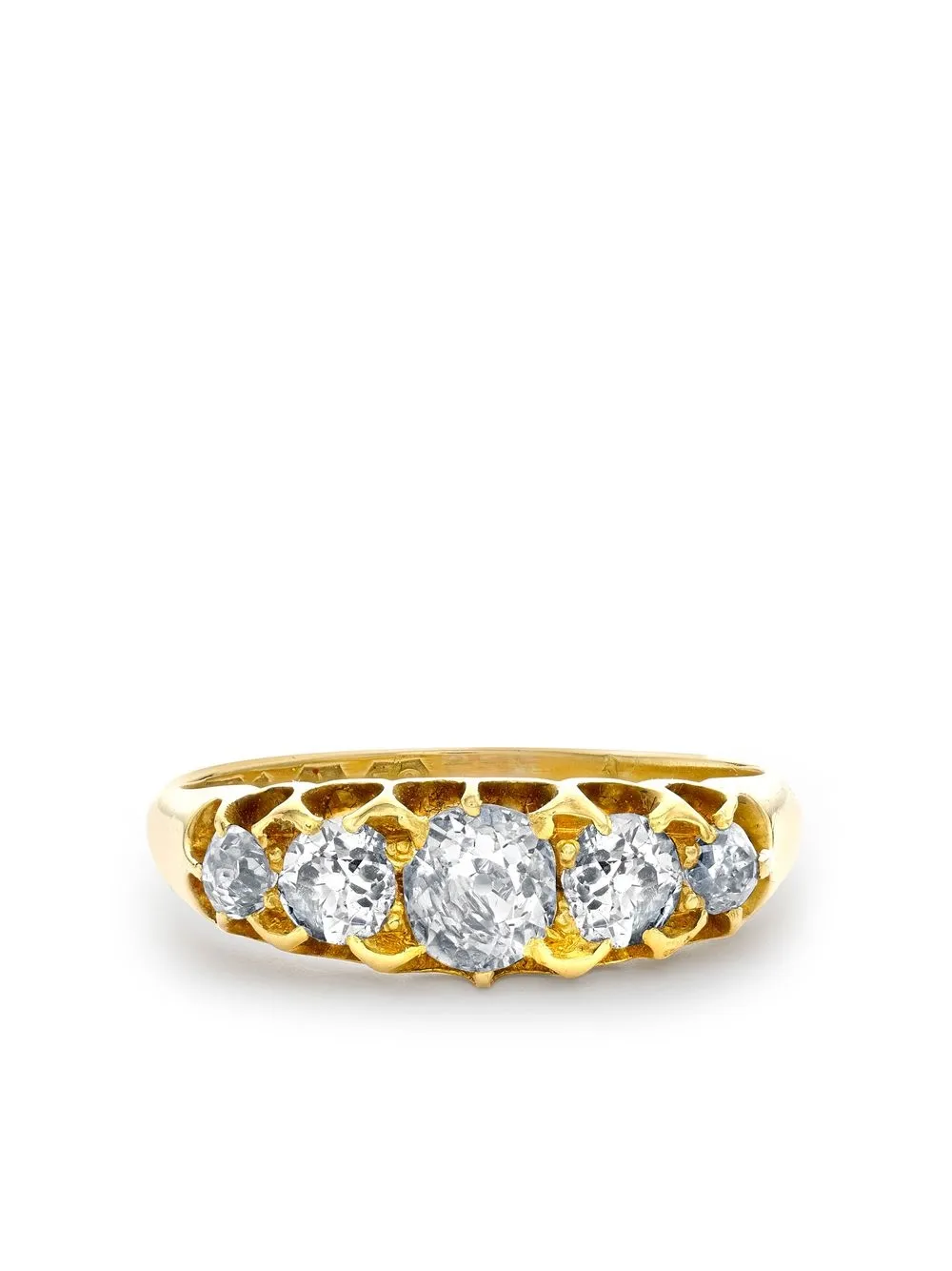 

Pragnell Vintage 1837-1890 18kt yellow gold diamond ring