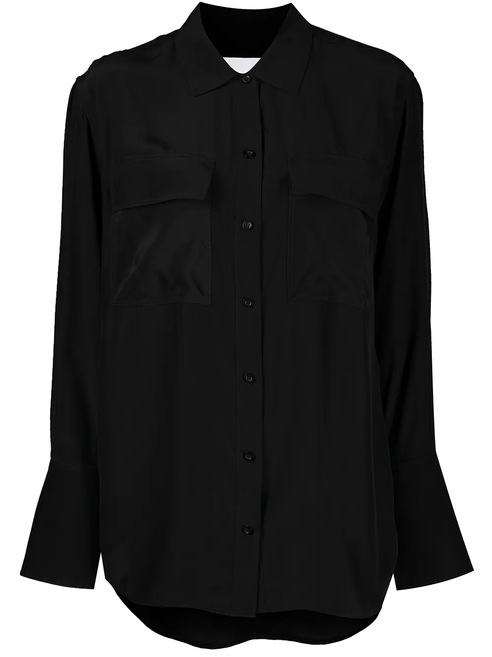 

FRAME button-up boyfriend shirt - Black