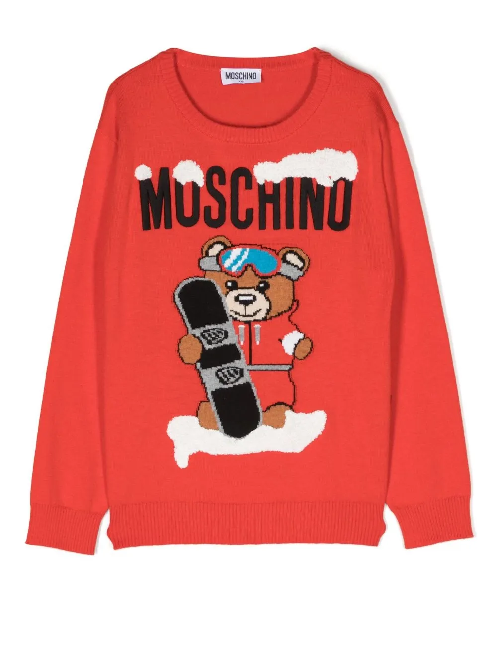 

Moschino Kids suéter Snowboard Teddy Bear - Rojo
