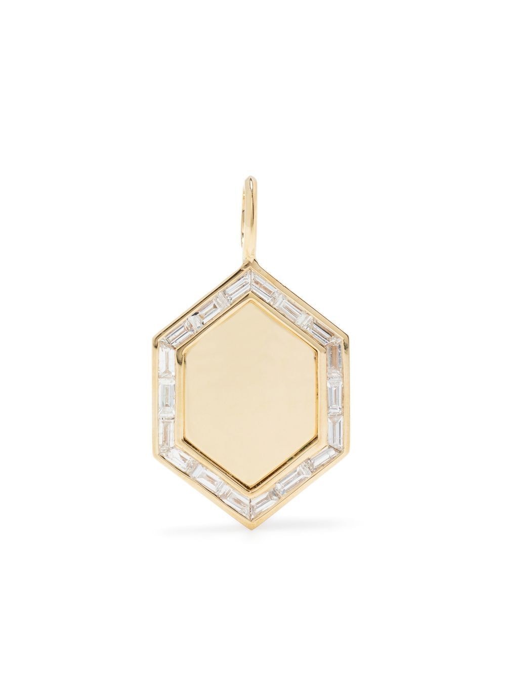 Image 1 of Lizzie Mandler Fine Jewelry 18kt yellow gold diamond charm