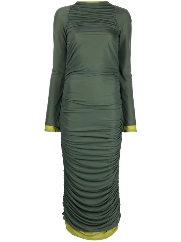 Simon Miller Azora Gathered Mesh Dress - Farfetch