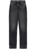 RE/DONE 70s high-waisted straight-leg jeans - Black