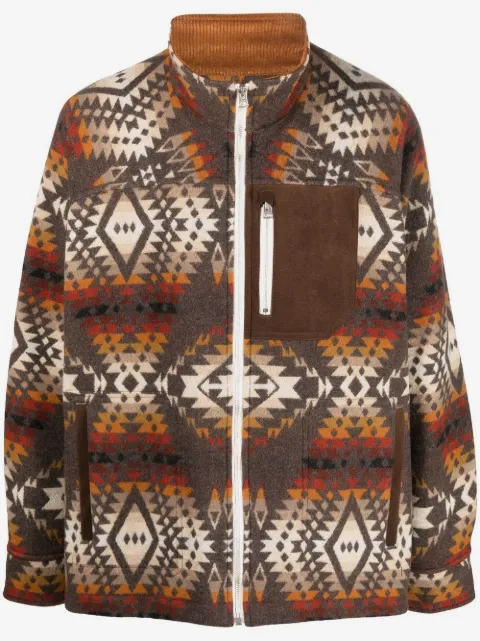 Junya Watanabe MAN abstract-print wool jacket