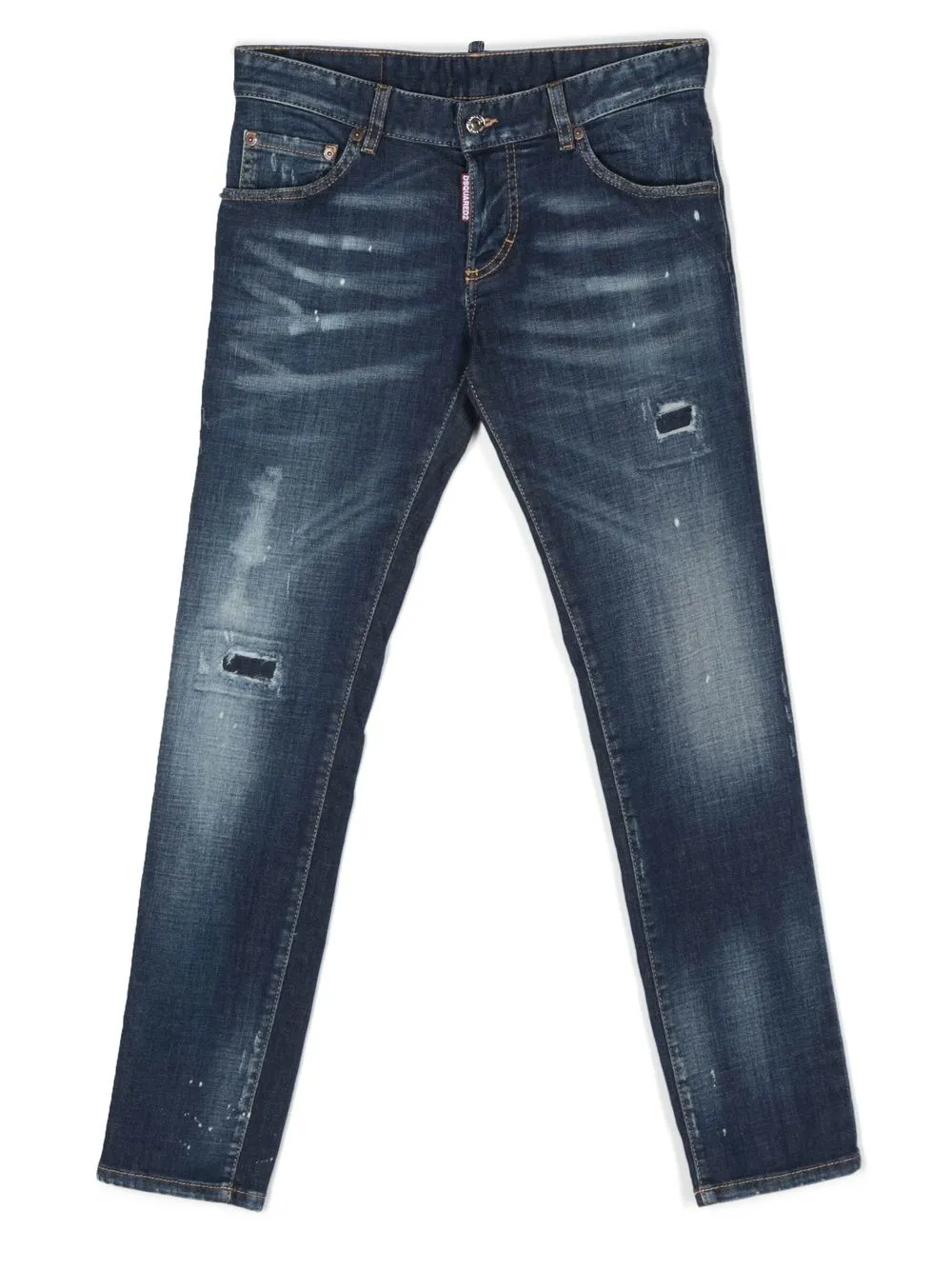 

Dsquared2 Kids jeans con detalles rasgados - Azul