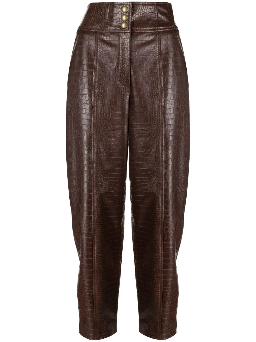 

Veronica Beard Caracelle cropped trousers - Brown