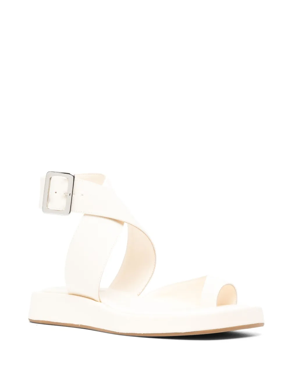 GIABORGHINI Sandalen met kruisbandjes - Beige