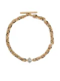 Lizzie Mandler Fine Jewelry 18kt yellow gold XS Knife Edge diamond bracelet