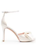 Kate Spade bow-detail satin sandals - Neutrals