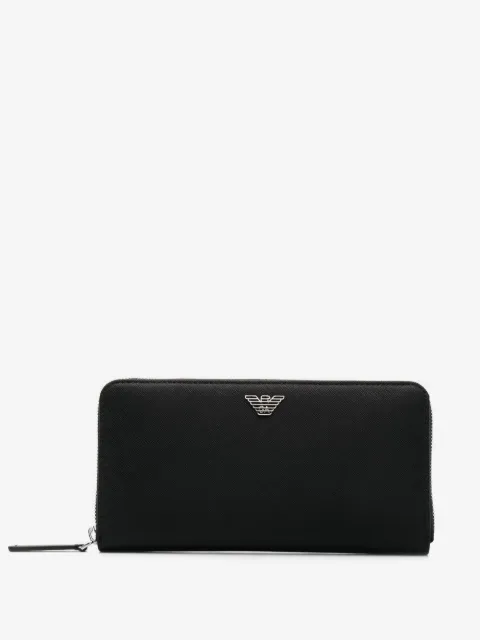 Emporio Armani cartera con placa del logo