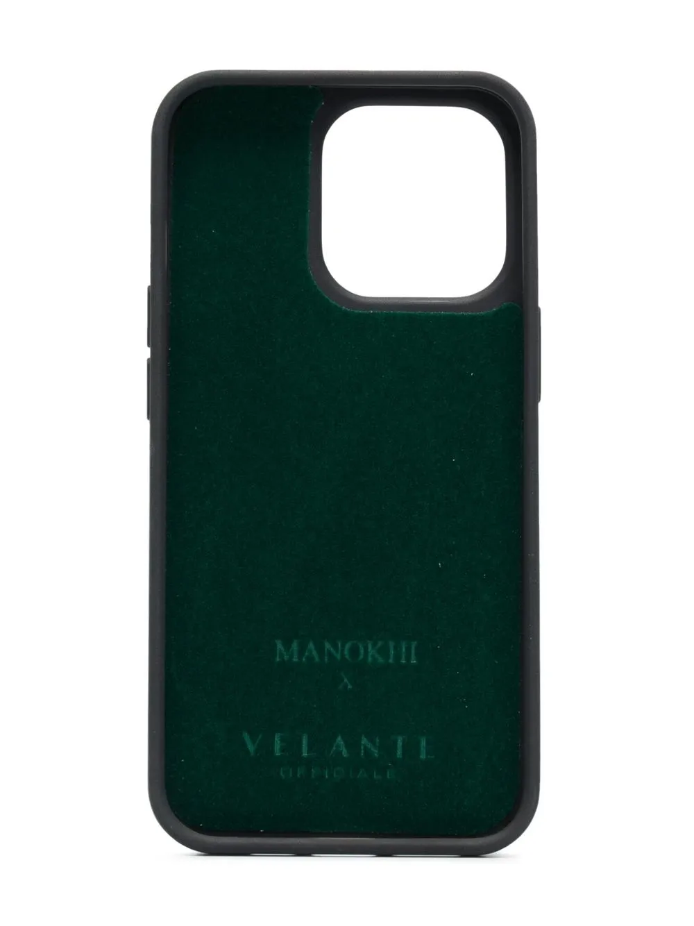 Manokhi X Velante Crocodile effect Iphone 14 Pro Case In Black ModeSens manokhi-x-velante-crocodile-effect-iphone-14-pro-case-in-black-modesens