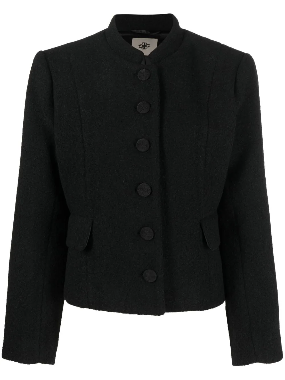 

The Garment chamarra corta de tweed - Negro