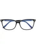 TOM FORD Eyewear square-frame logo-plaque glasses - Black