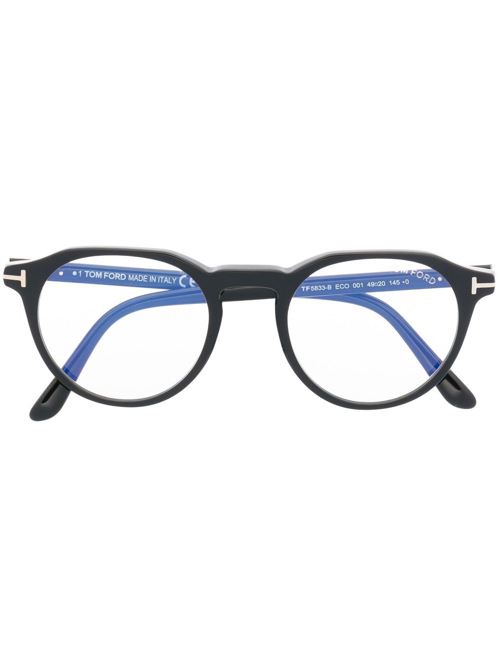 TOM FORD Eyewear FT5833B round-frame glasses – Black