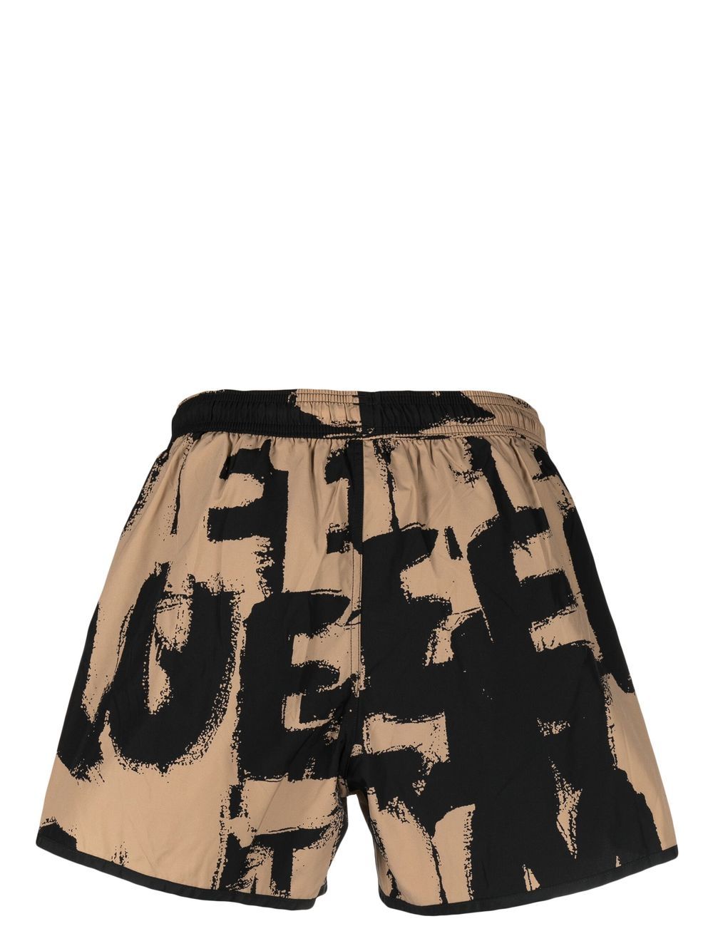 Alexander McQueen Shorts met graffiti-print - Beige