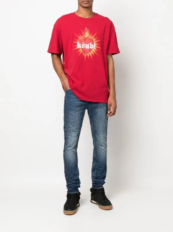Ksubi ストーンウォッシュ スキニージーンズ | ブルー | FARFETCH JP