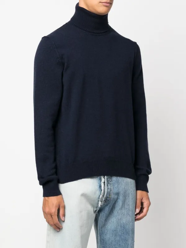 Maison Margiela ハイネック カシミアセーター | ブルー | FARFETCH JP