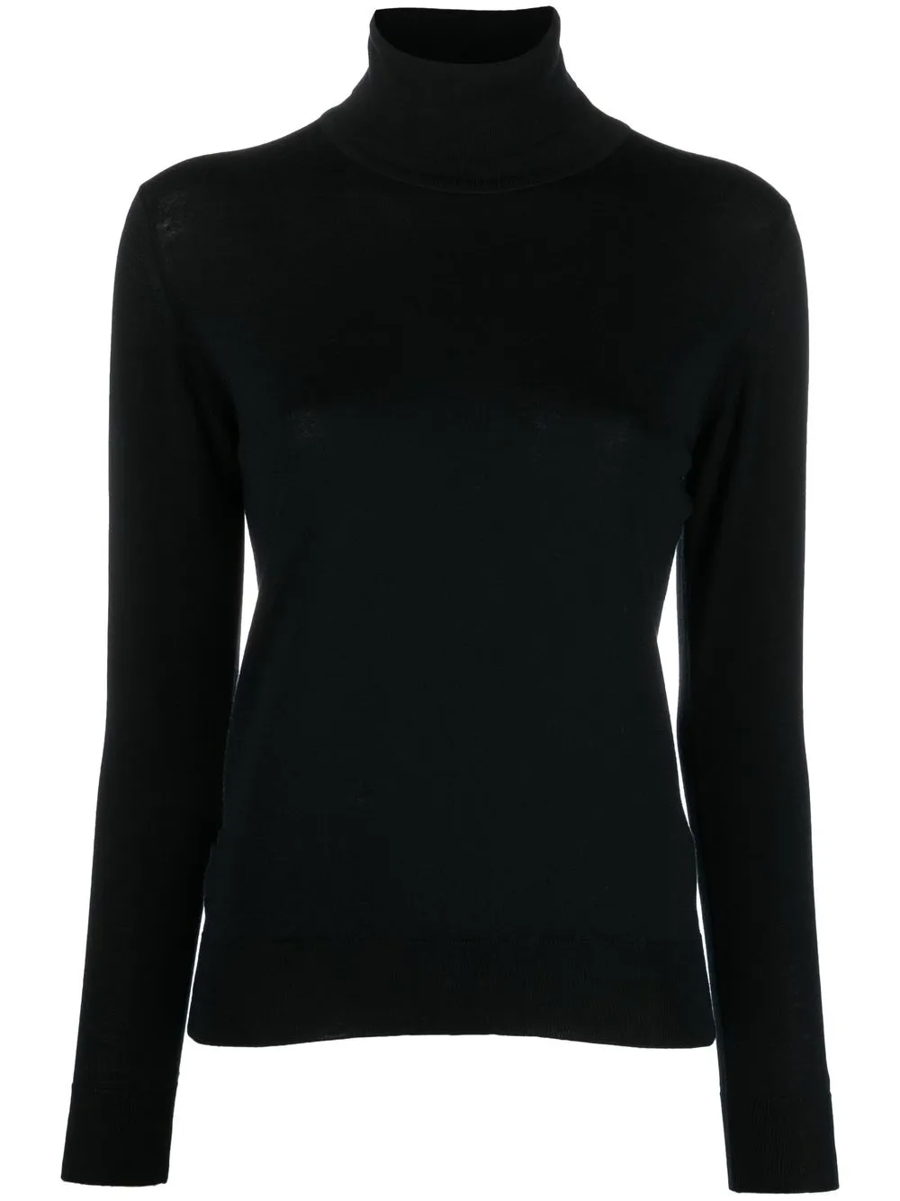 

John Smedley Alenna roll-neck merino jumper - Black