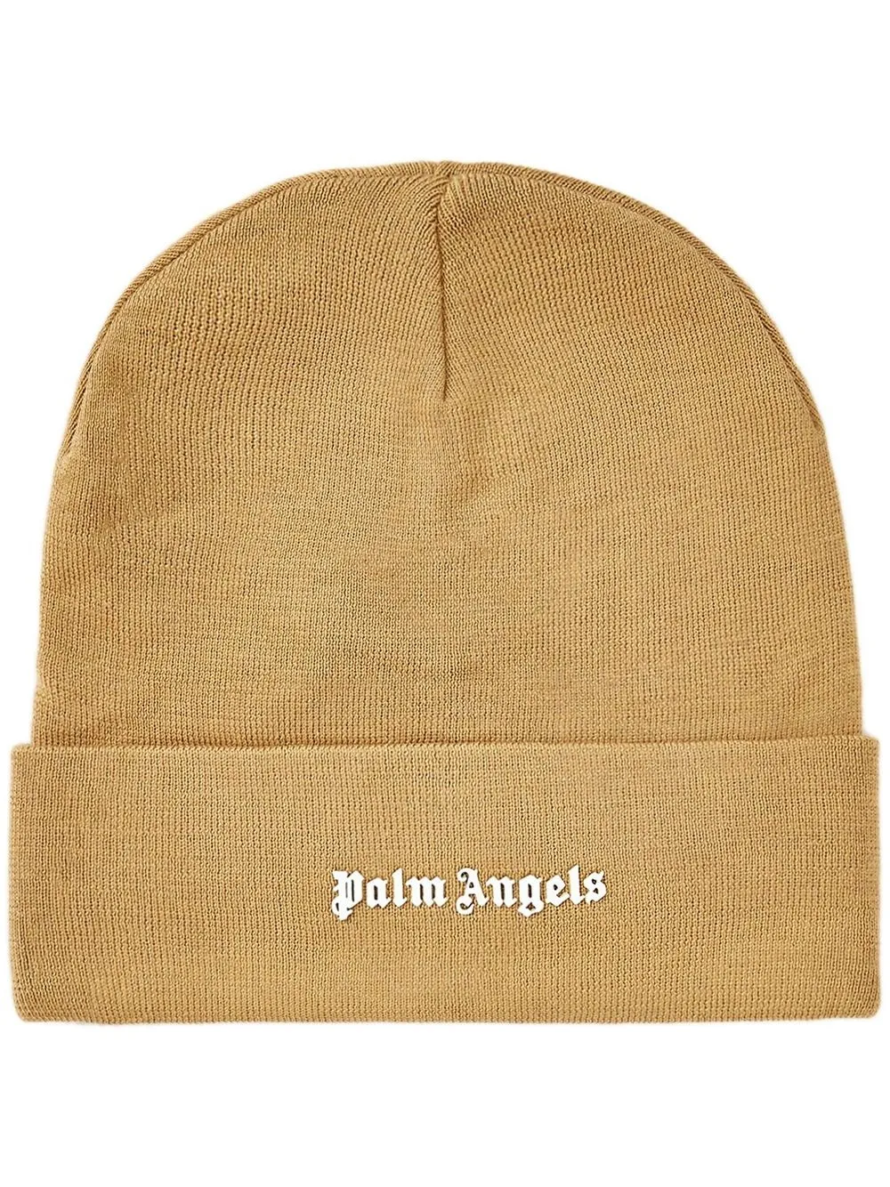 

Palm Angels logo-patch wool-blend beanie - Neutrals