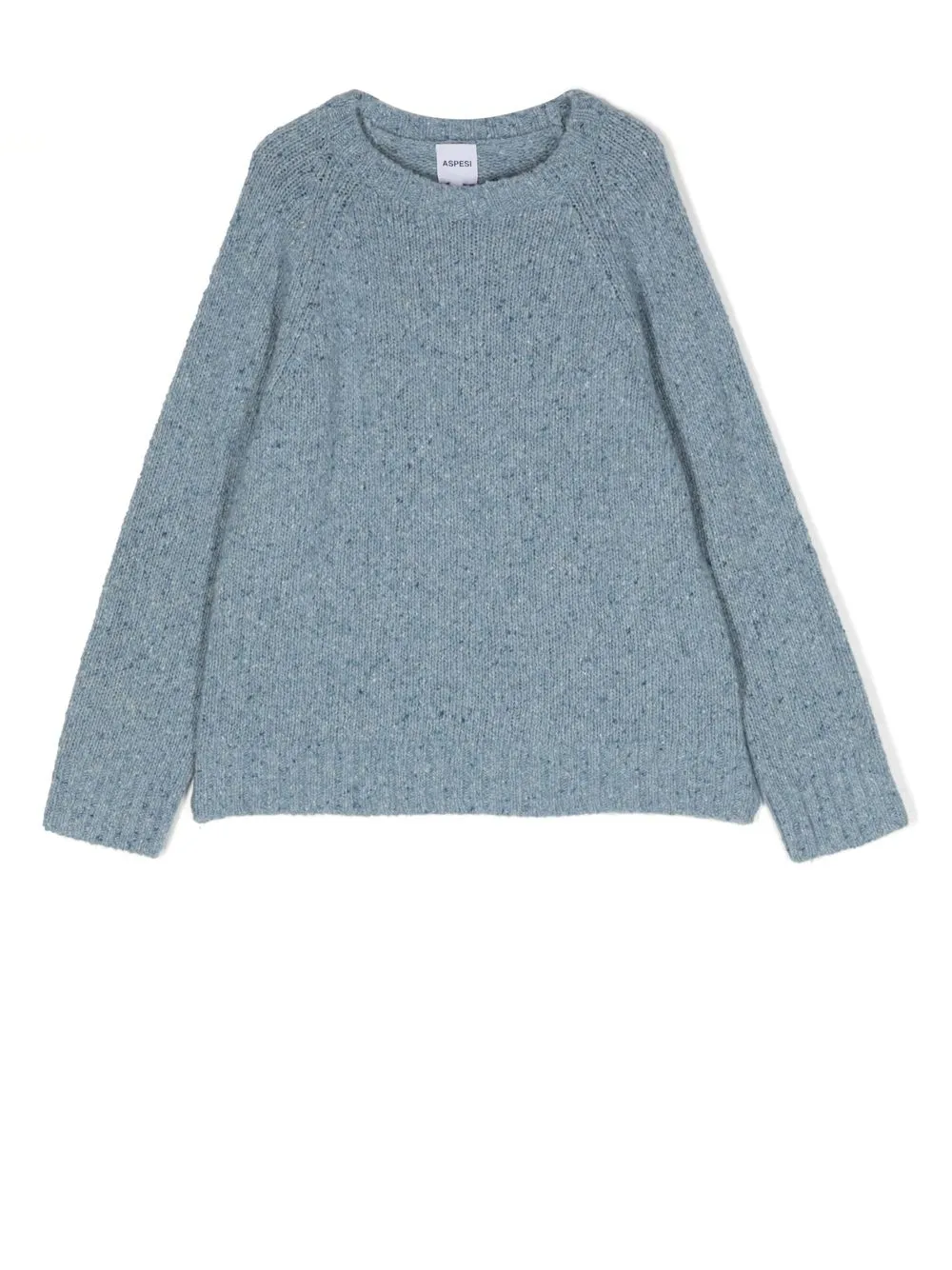 

Aspesi Kids speckle-knit wool-blend jumper - Blue