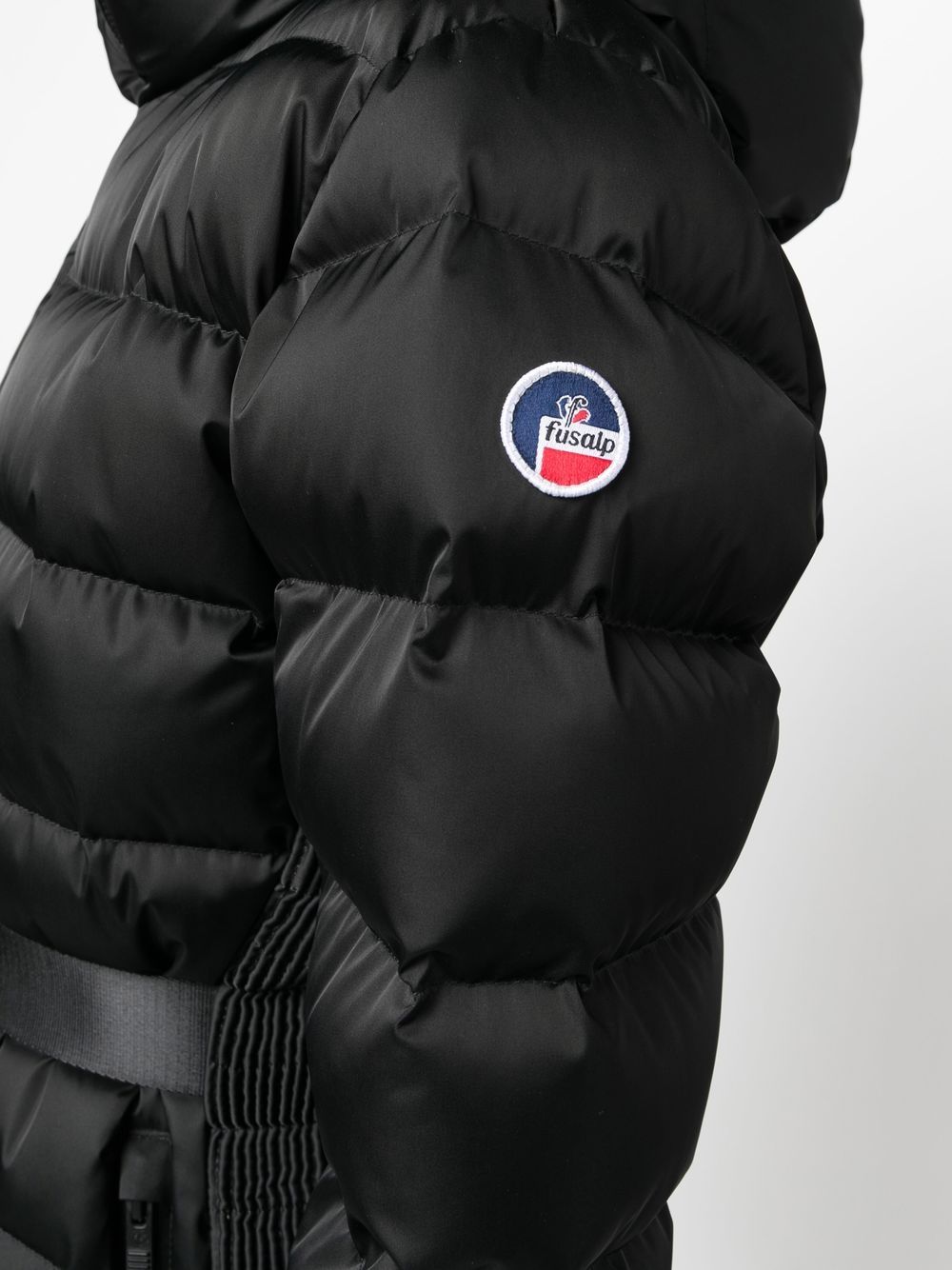Shop Fusalp Rejina Belted Ski Jacket In Black