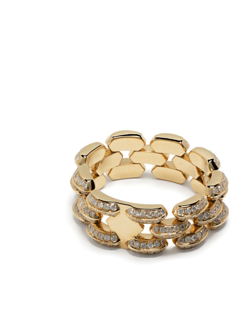 Shop Lizzie Mandler Fine Jewelry 18kt Yellow Gold Cleo Diamond Ring