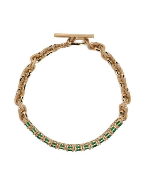 Lizzie Mandler Fine Jewelry bracelet en or 18ct serti d'émeraudes