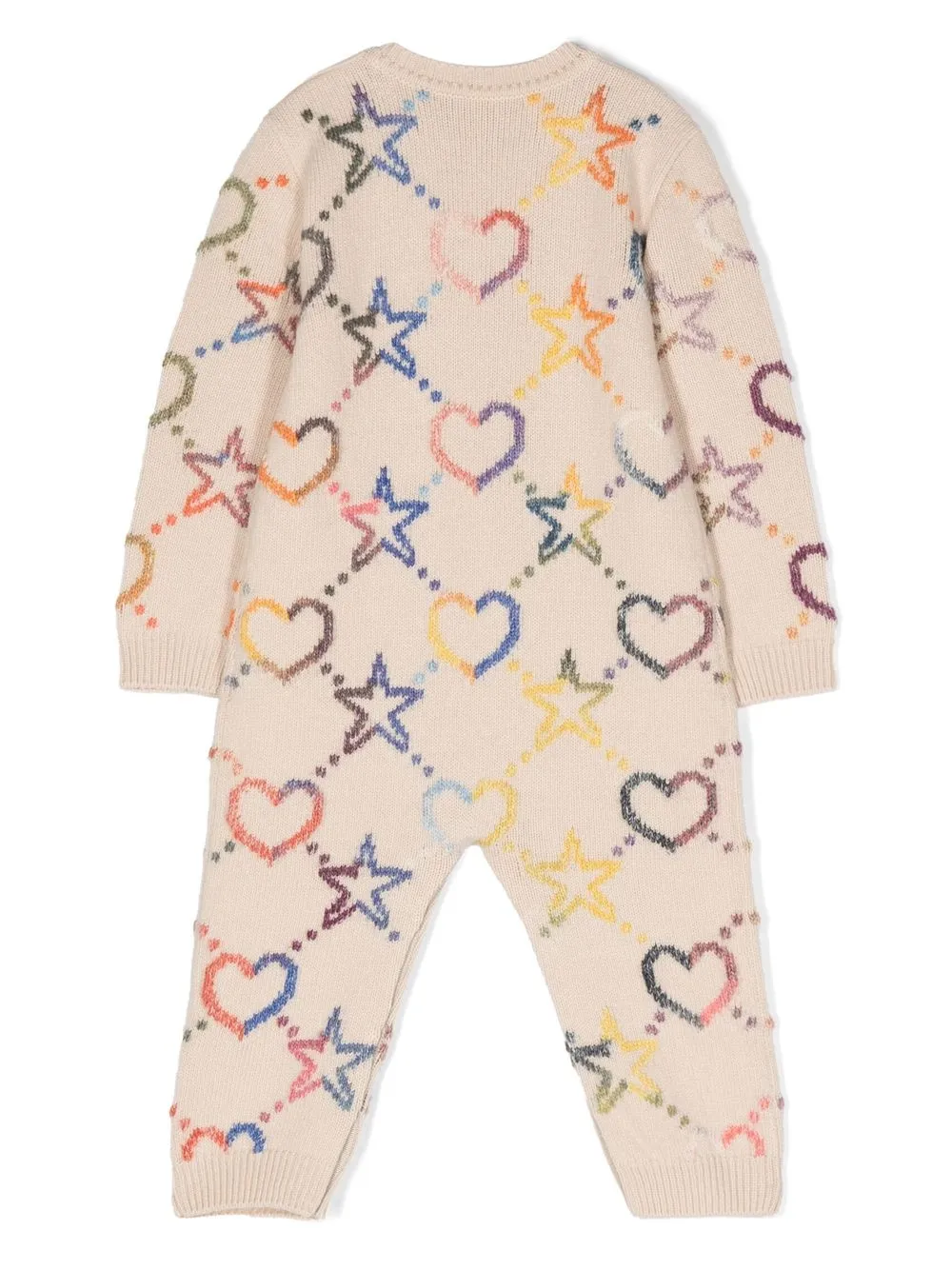 Gucci Kids Romper met print - Beige