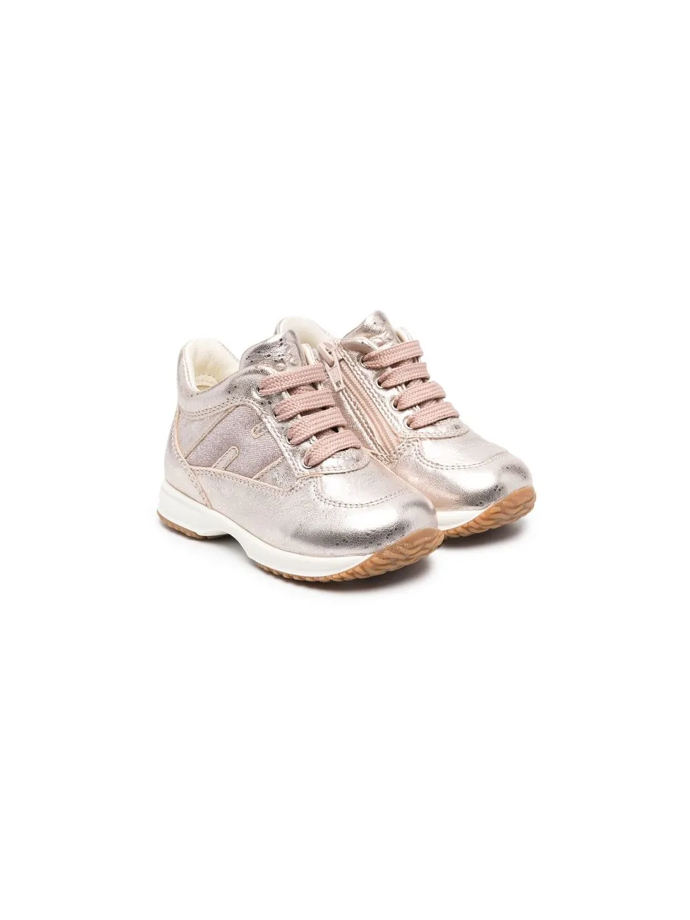 

Hogan Kids Interactive Gold sneakers - Pink