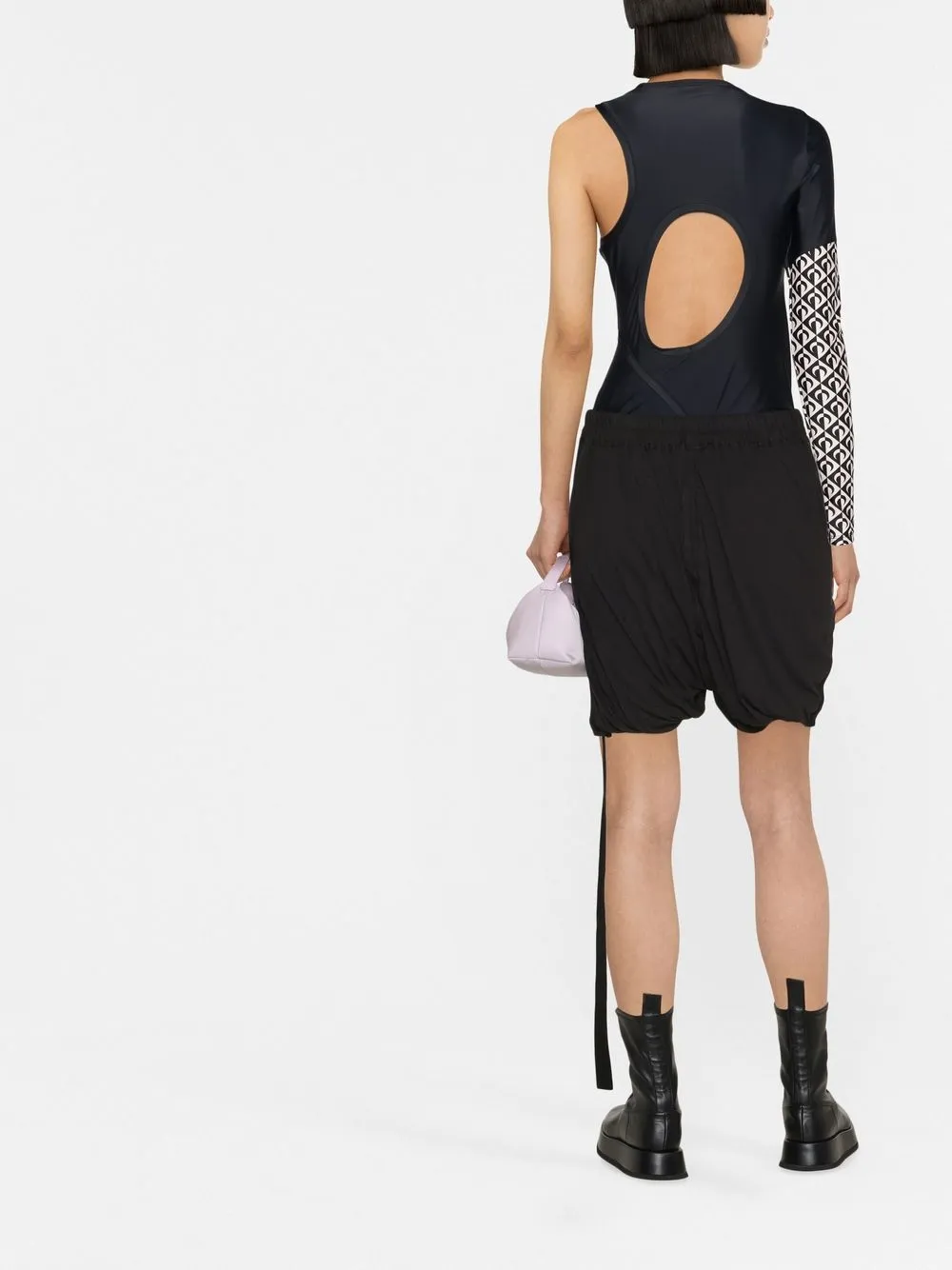 Shop Rick Owens Drkshdw Drawstring-waist Track Shorts In Schwarz