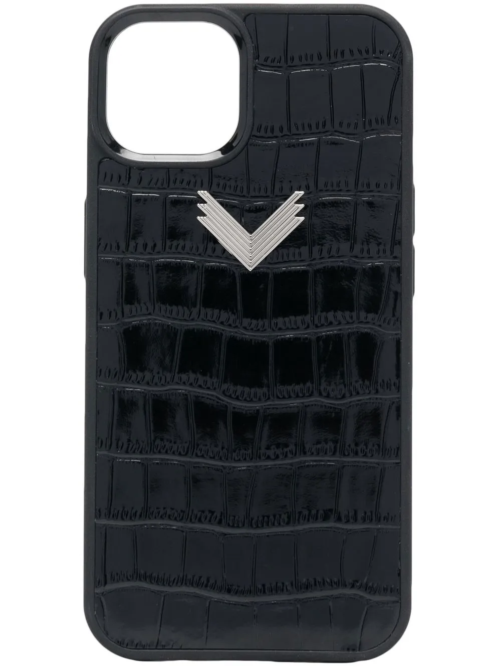 

Manokhi funda para iPhone 13 con placa del logo - Negro