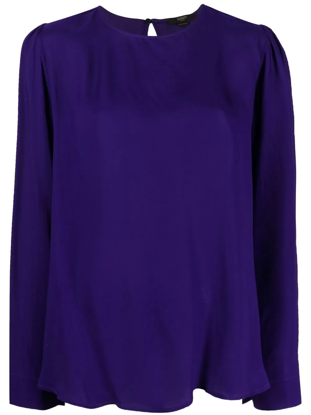 

Seventy round neck long-sleeved blouse - Purple