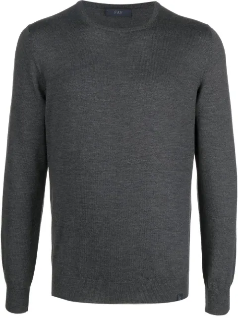 fine-knit virgin-wool jumper