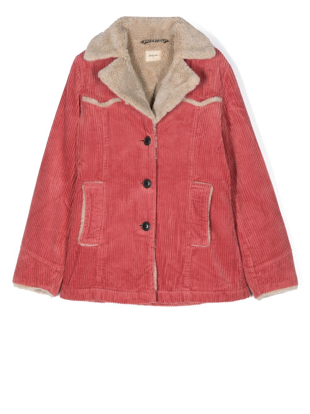 Bellerose TEEN corduroy notched-lapel jacket - Pink