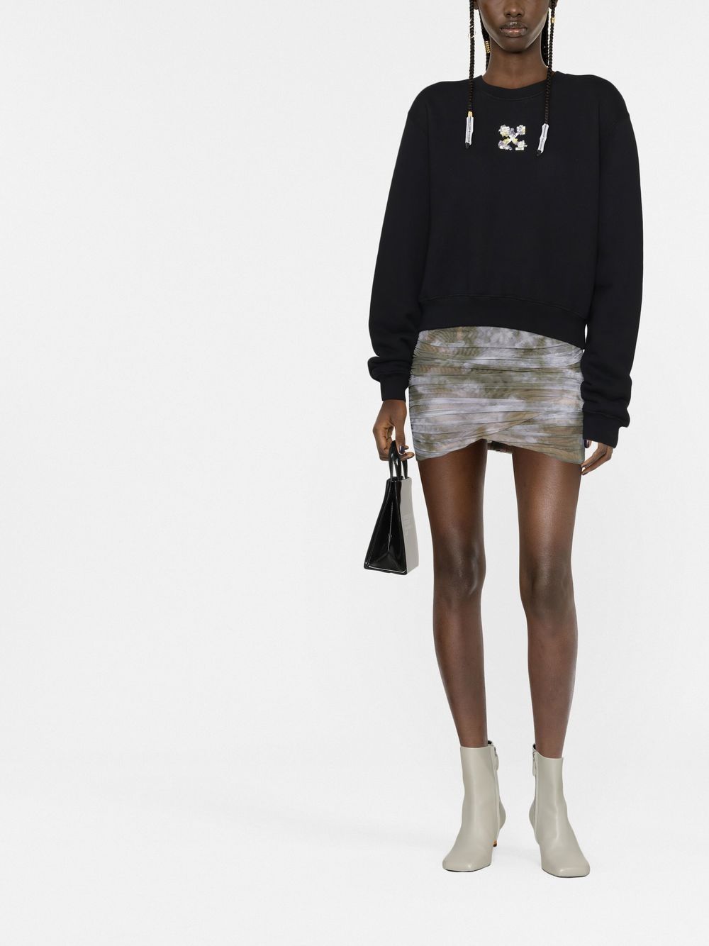 Off-White Rok met tie-dye print - Groen