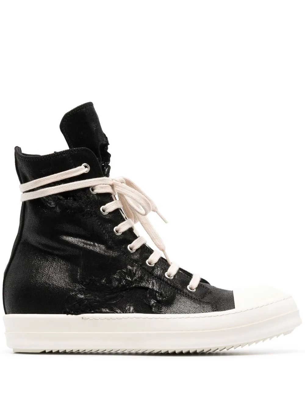 

Rick Owens DRKSHDW tenis con agujetas - Negro