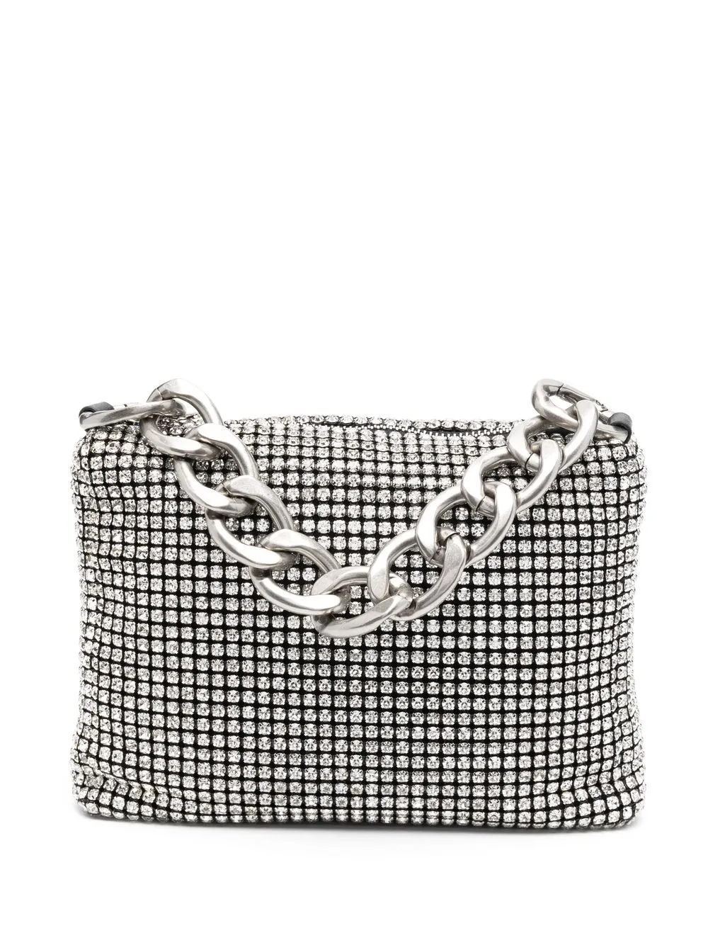 

Patrizia Pepe tote con detalles de cristal - Plateado