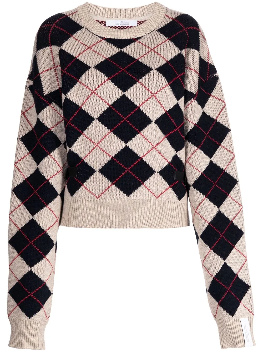 

Rokh argyle-check knit jumper - Multicolour