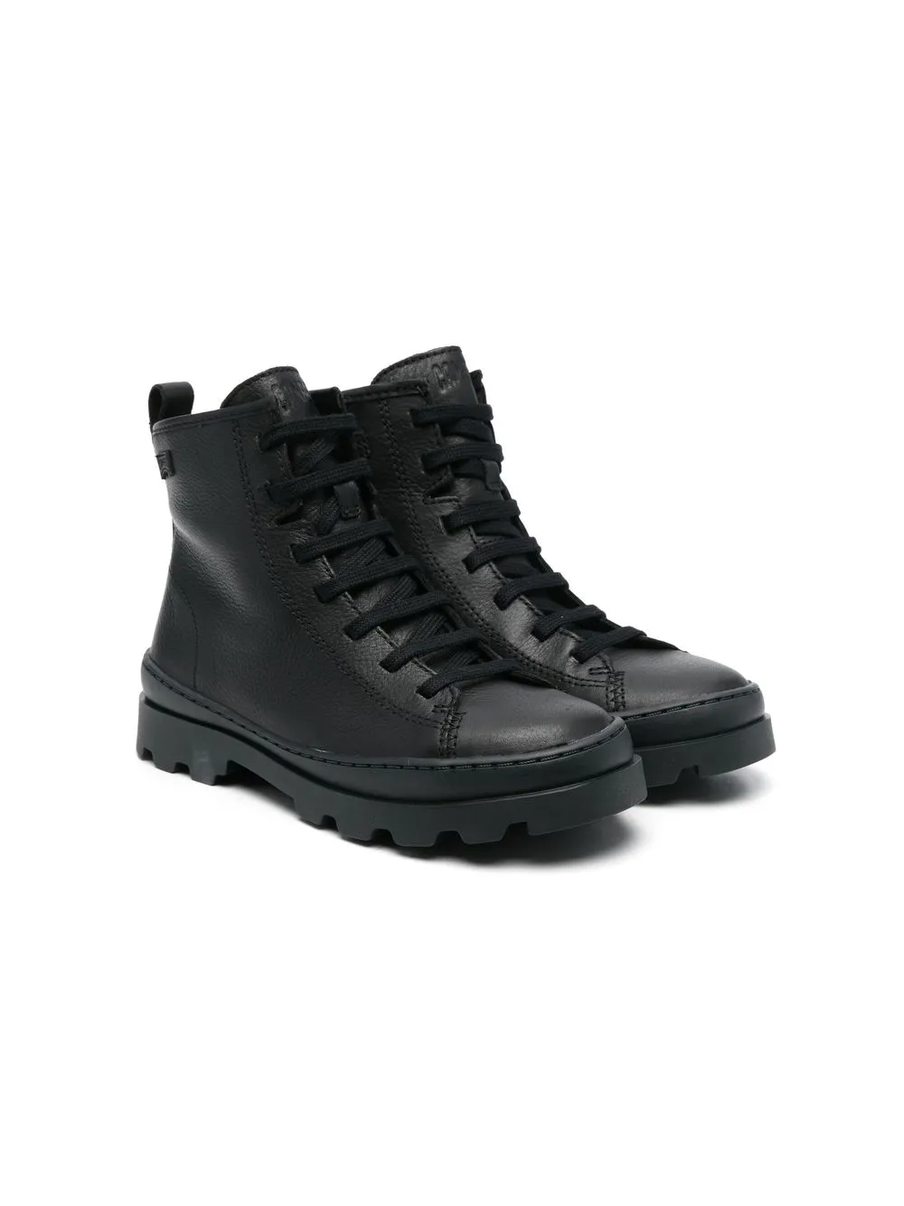 camper bottines brutus en cuir - noir