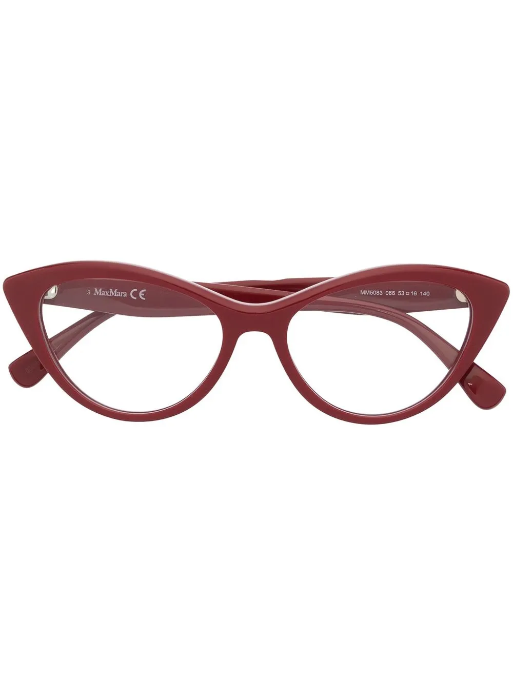

Max Mara lentes con armazón cat eye - Rojo