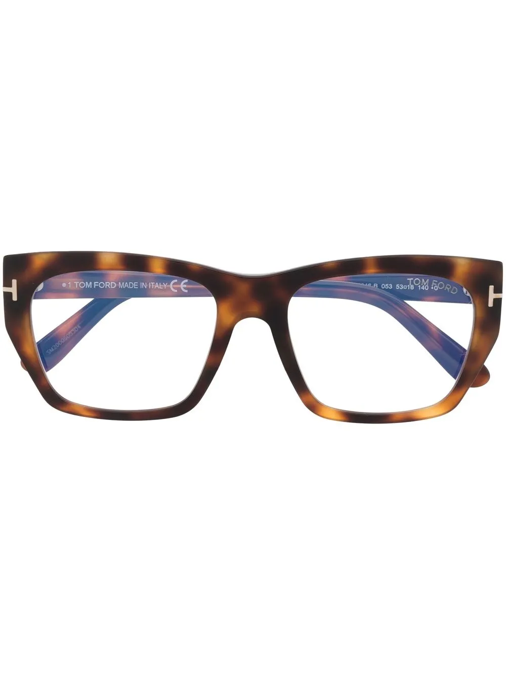 

TOM FORD Eyewear lentes con armazón cuadrada estilo carey - Marrón