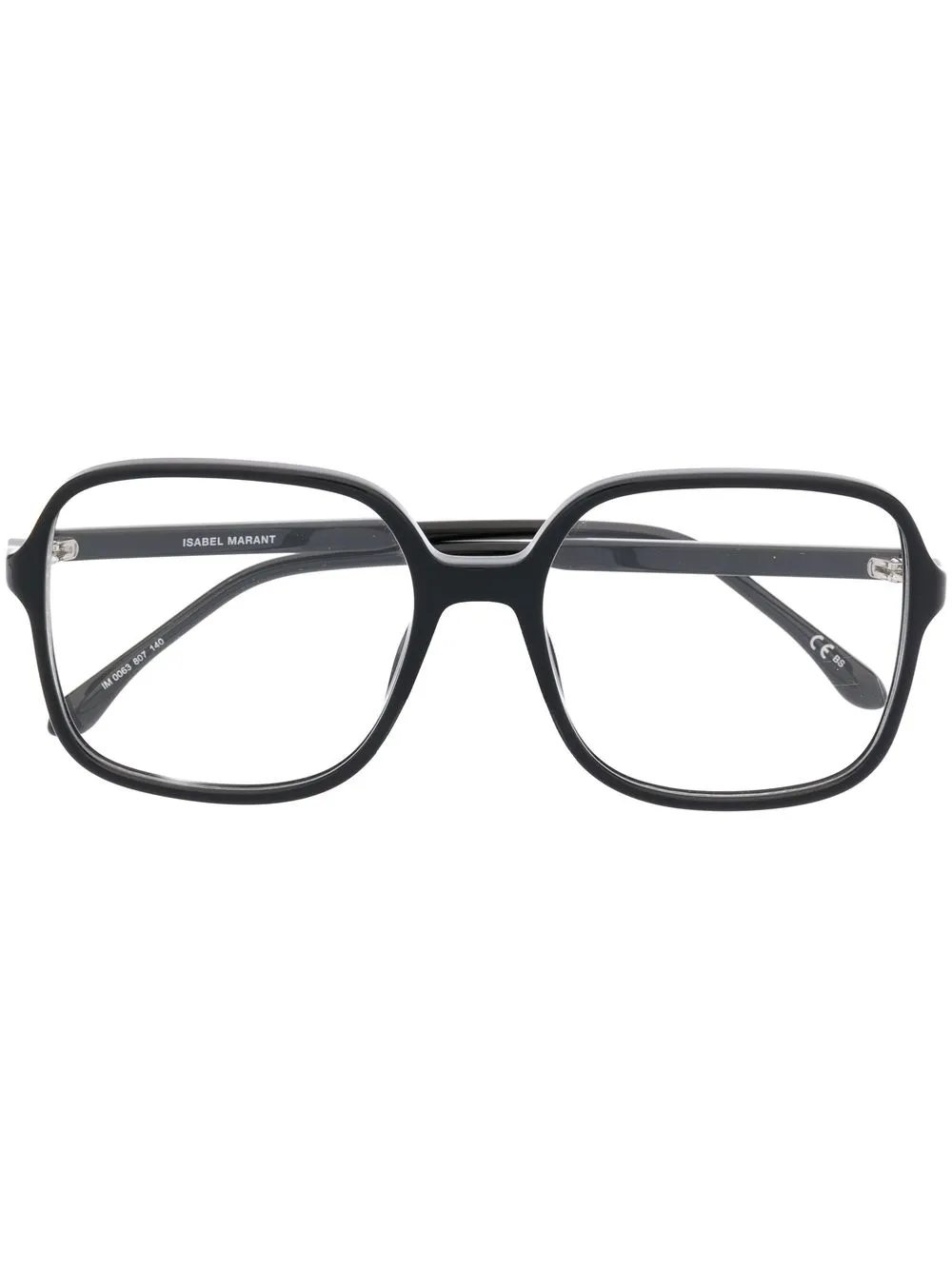 

Isabel Marant Eyewear lentes con logo estampado - Negro