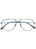 TOM FORD Eyewear FT5829B pilot-frame glasses - Black