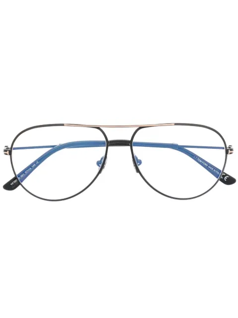 TOM FORD Eyewear FT5829B pilot-frame glasses