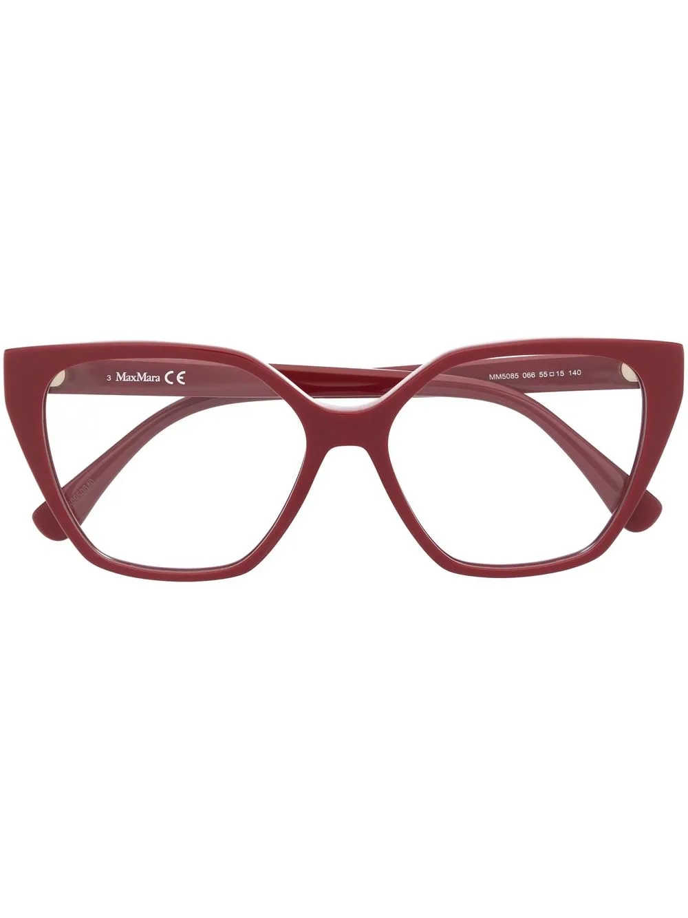 

Max Mara cat-eye frame glasses - Red