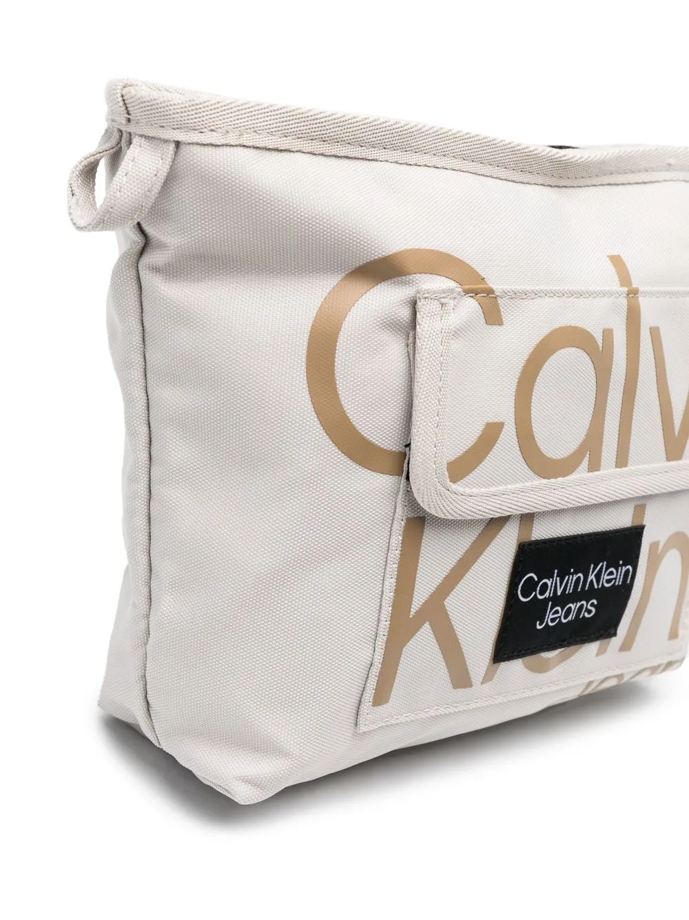 Calvin Klein Kids Schoudertas met logoprint - Beige