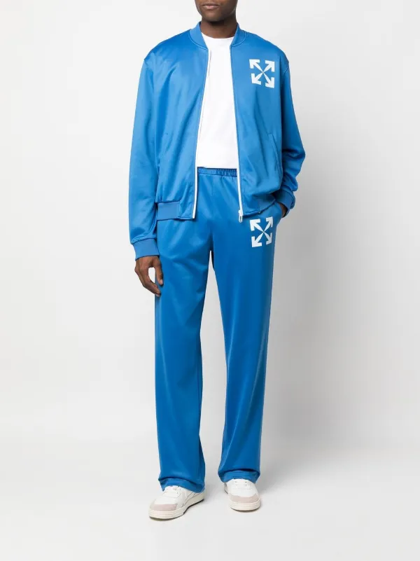 Off-White Arrows-print Track Jacket | Blue | FARFETCH
