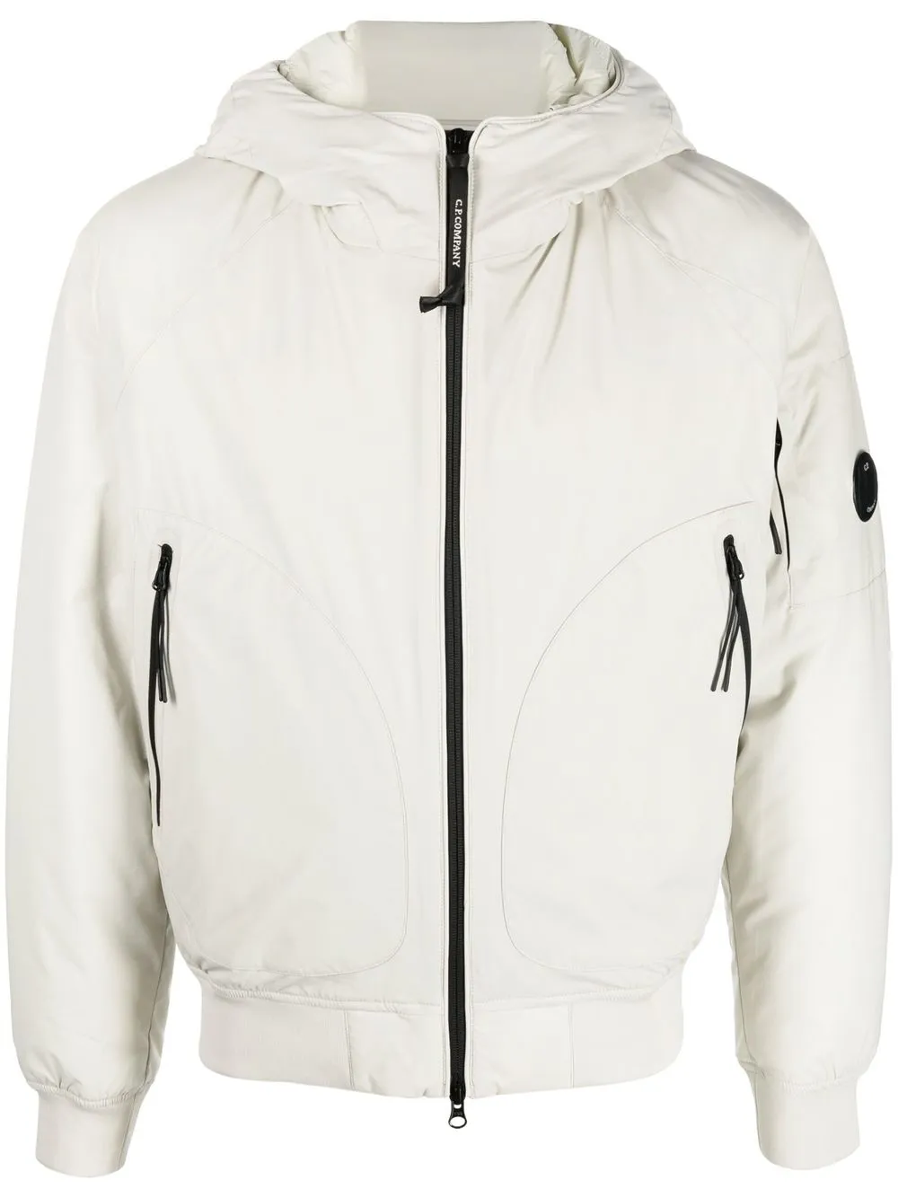 

C.P. Company zipped hooded jacket - Neutrals